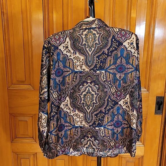 Vintage Size 14 Notations Layering Fall Colors Paisley and Floral Gorgeous - Picture 2 of 12